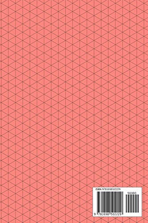 Isometric Graph Paper Notebook: 100+ Pages  For Technical Drawing, Perspective Art, 3D Drafting, Map Design  6 x 9 Inch Soft Cov,Used