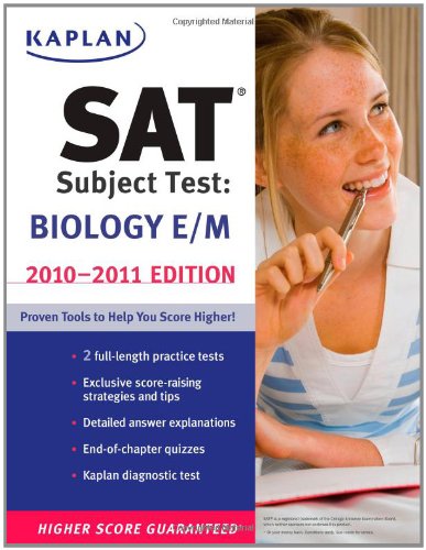 Kaplan SAT Subject Test Biology E/M 20102011 Edition,Used