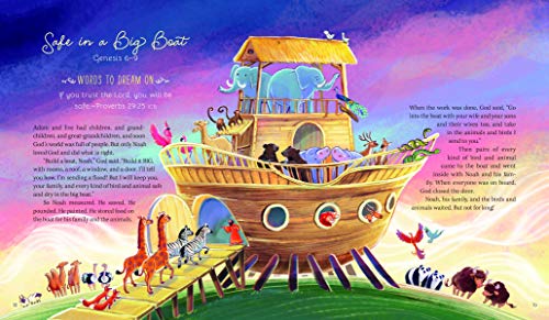 God's Words to Dream On: Bedtime Bible Stories and Prayers,Used
