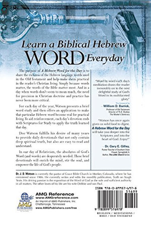 A Hebrew Word for the Day: Key Words from the Old Testament,Used
