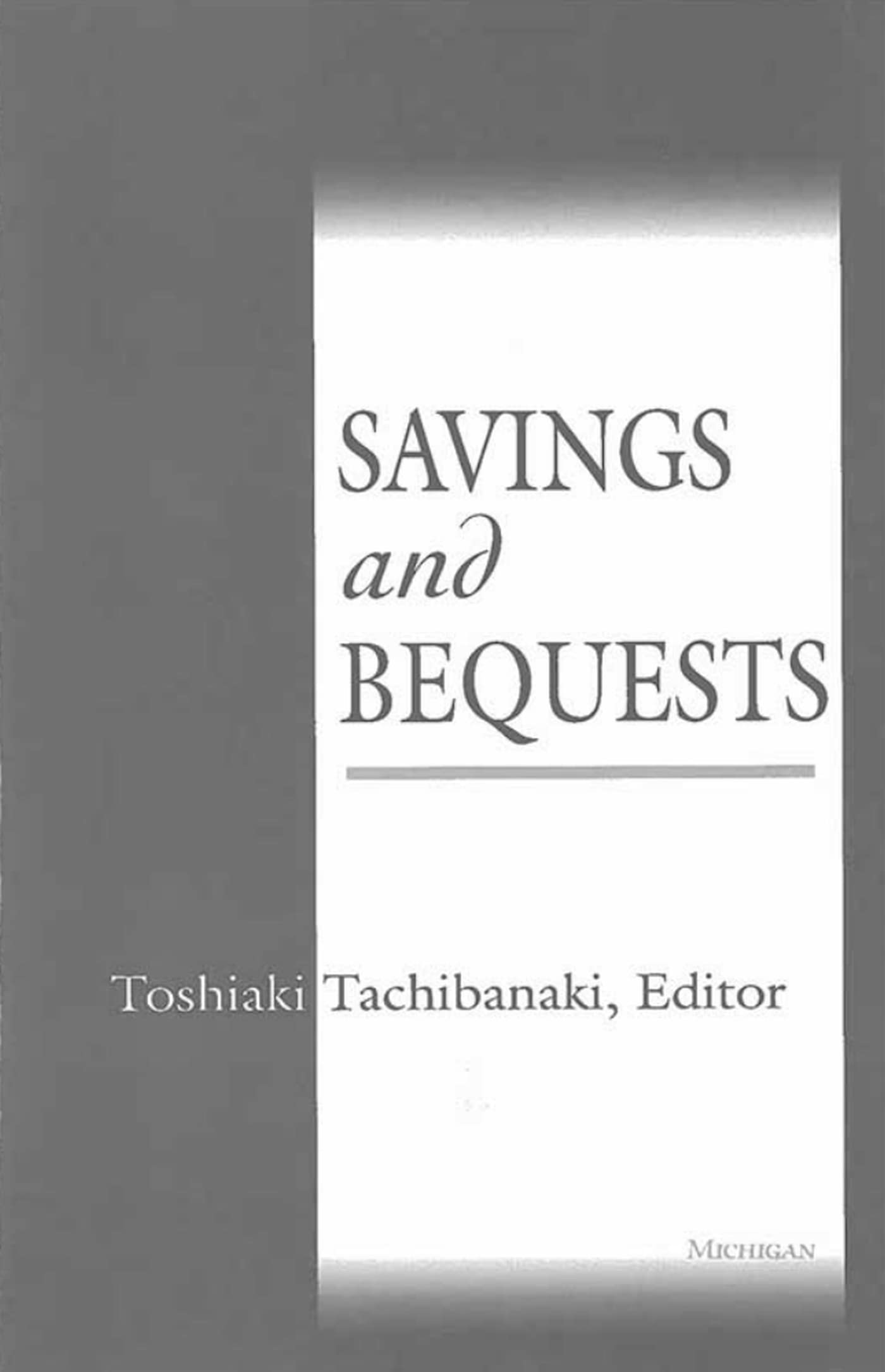 Savings and Bequests,Used