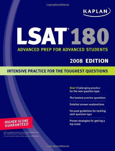 Kaplan LSAT 180, 2008 Edition,Used