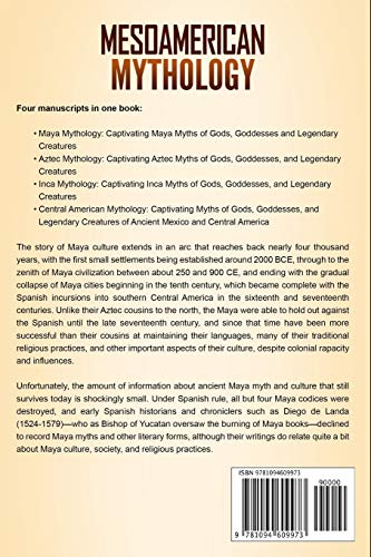 Mesoamerican Mythology: A Captivating Guide to Maya Mythology, Aztec Mythology, Inca Mythology, and Central American Myths (Worl,Used