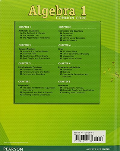 High School Math Cme Common Core Algebra 1 Student Edition Grade 9/12,Used
