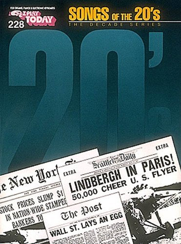 Songs of the 1920's: EZ Play Today Volume 228,Used