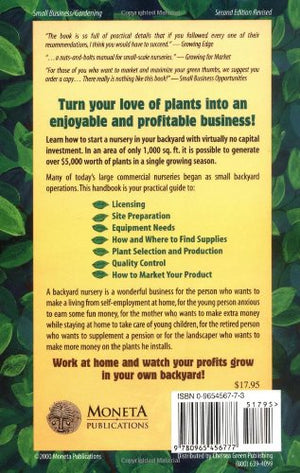Growing Profits: How to Start & Operate a Backyard Nursery,Used