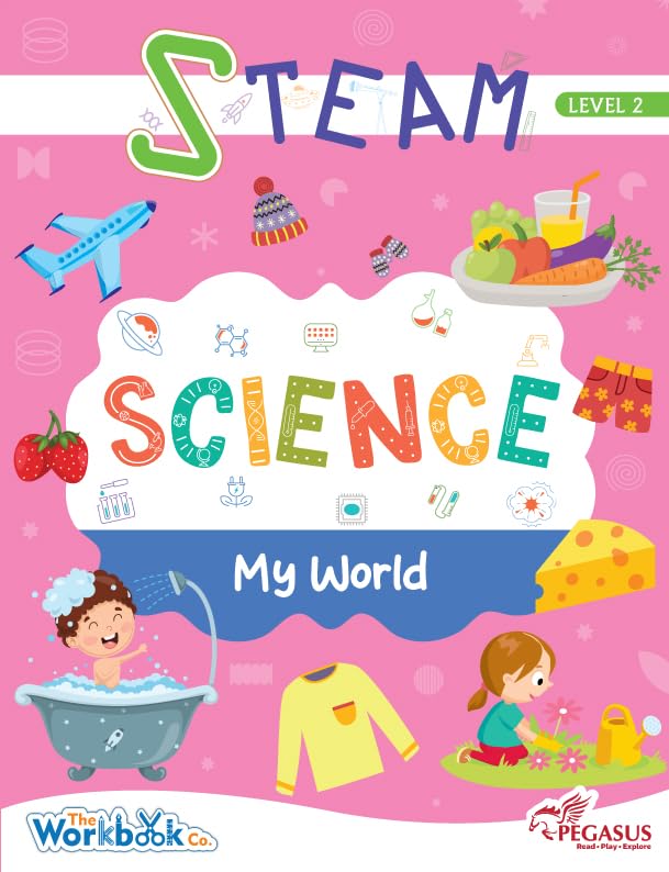 Team Pegasus Steam Science Learning Book For Kids - Level 1 | Ages 3-4 | Basic Needs Activities Workbook | Early Science Skills For Preschool Children | Fun Educational Learning For Young Minds