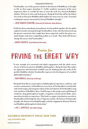 Paving the Great Way: Vasubandhu's Unifying Buddhist Philosophy,Used