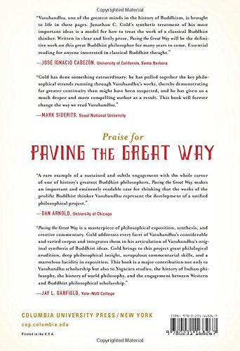 Paving the Great Way: Vasubandhu's Unifying Buddhist Philosophy,Used