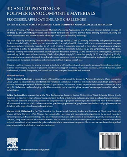 3D and 4D Printing of Polymer Nanocomposite Materials: Processes, Applications, and Challenges,Used