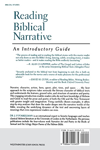 Reading Biblical Narrative: An Introductory Guide,New
