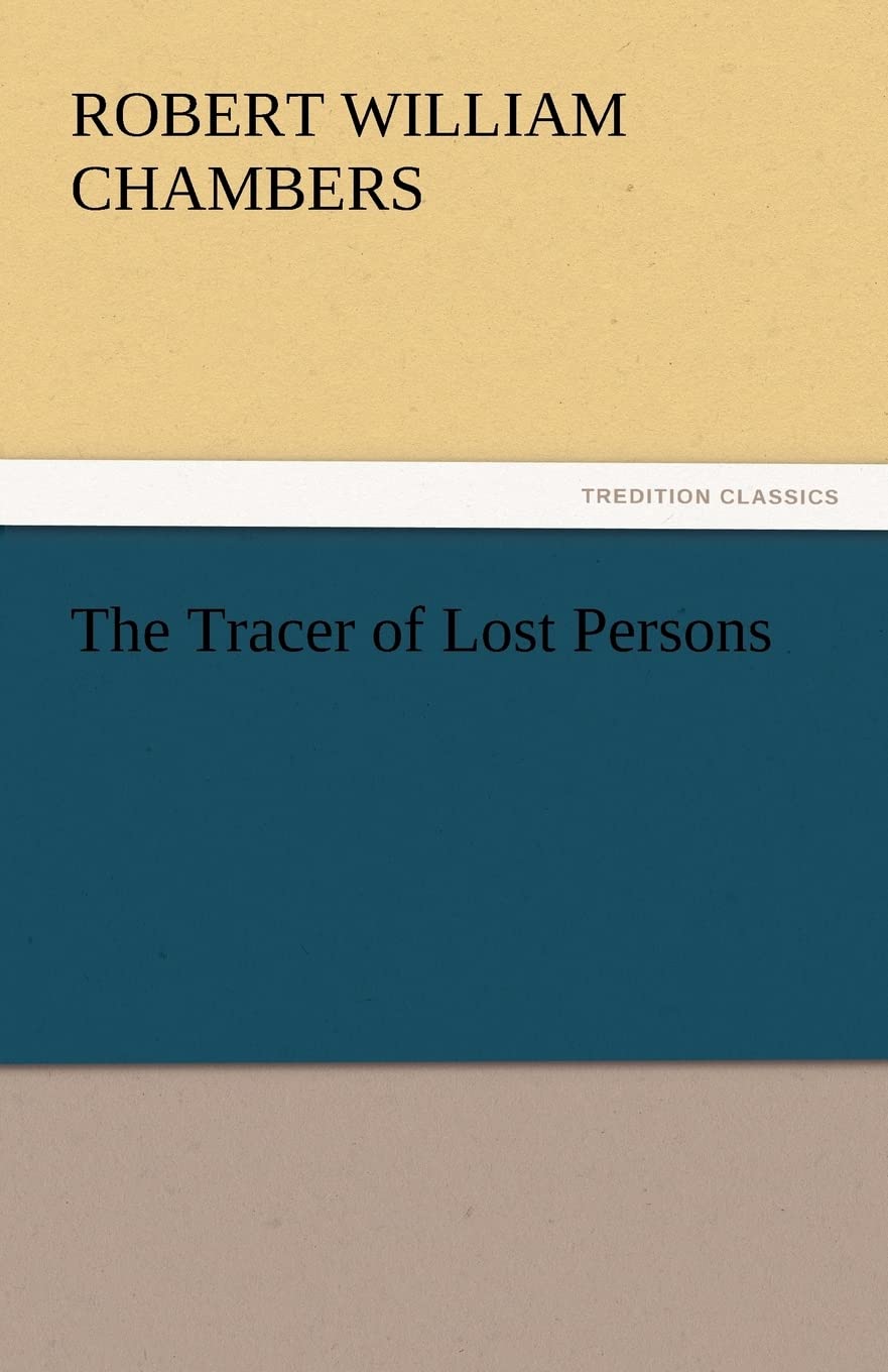 The Tracer of Lost Persons,Used