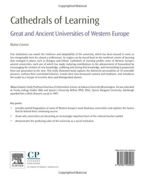 Cathedrals of Learning: Great and Ancient Universities of Western Europe,Used