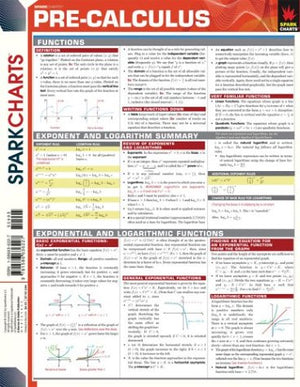 PreCalculus (SparkCharts) (Sparknotes Sparkcharts),New
