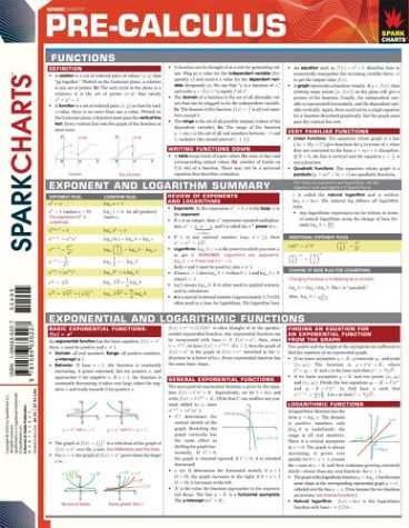 PreCalculus (SparkCharts) (Sparknotes Sparkcharts),Used