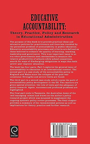 Educative Accountability: Theory, Practice, Policy and Research in Educational Administration,Used