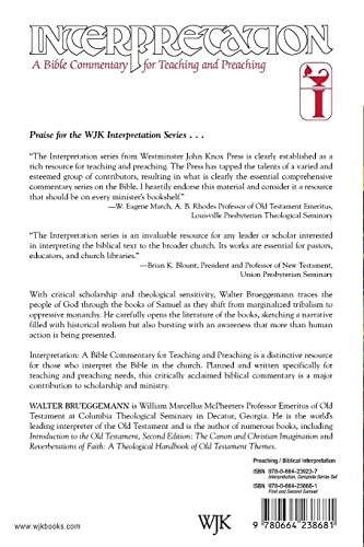 First And Second Samuel: Interpretation: A Bible Commentary For Teaching And Preaching
