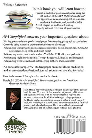 APA Simplified: Your Concise Guide to the 7th Edition,New