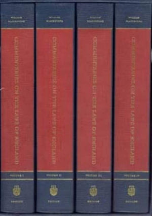 Commentaries on the Laws of England, A Facsimile of the First,Used