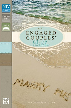 NIV, Engaged Couples' Bible, Leathersoft, Teal/Tan, Red Letter Edition,Used
