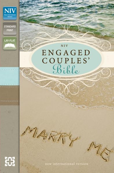 NIV, Engaged Couples' Bible, Leathersoft, Teal/Tan, Red Letter Edition,Used