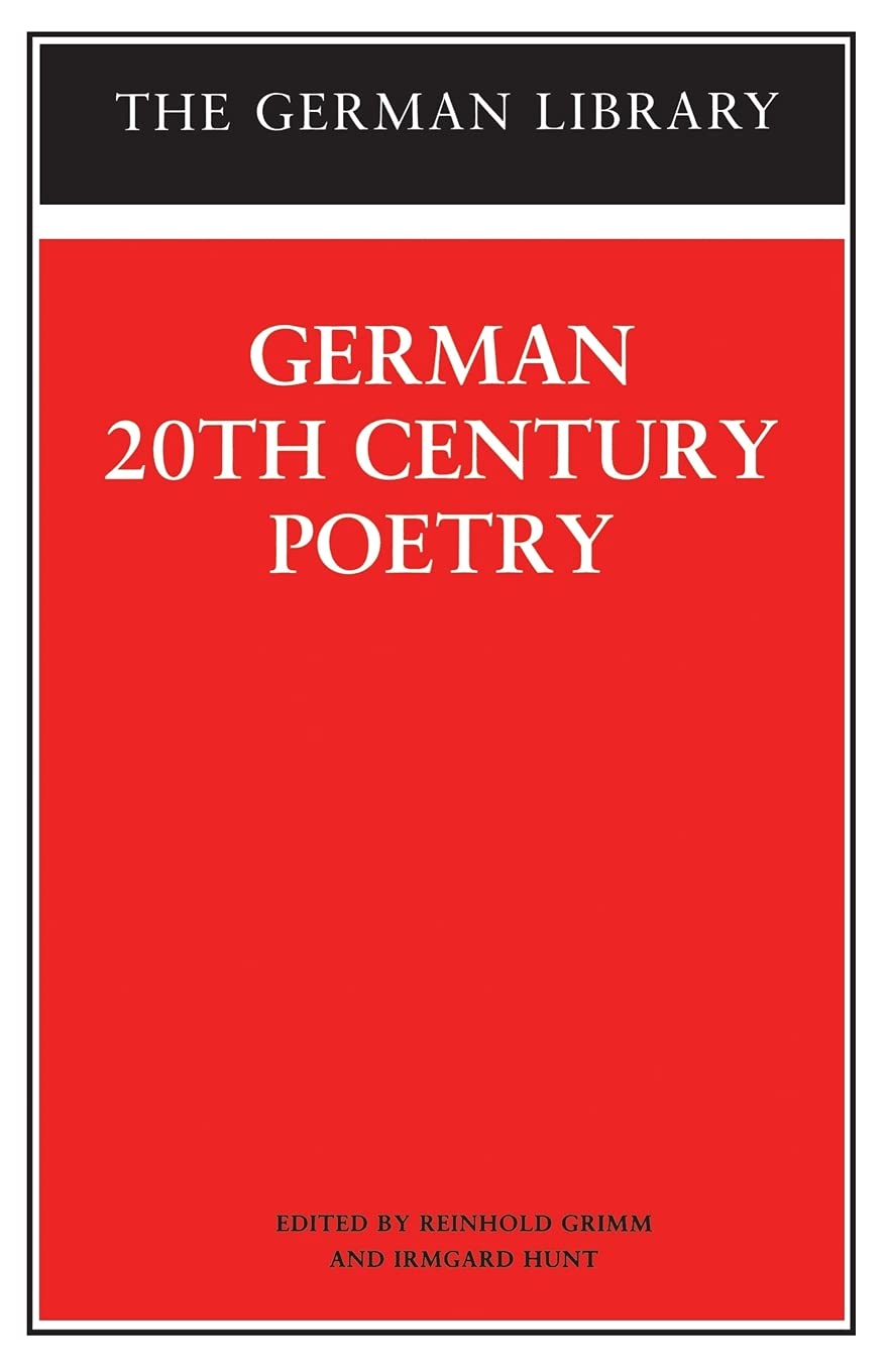 German 20Th Century Poetry (German Library),Used