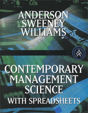 Contemporary Management Science with Spreadsheets,Used