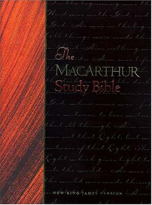 The Macarthur Study Bible (Black Bonded Leather)-new