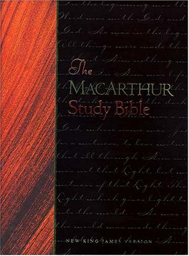 The Macarthur Study Bible (Black Bonded Leather)-new