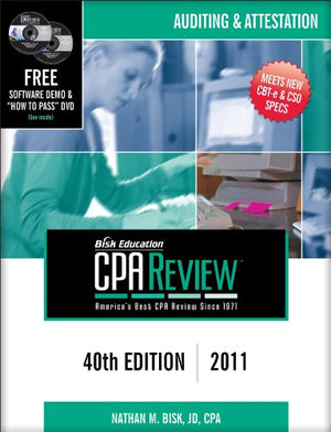 Bisk CPA Review: Auditing & Attestation, 40th Edition (CPA Comprehensive Exam Review Auditing and Attestation),Used