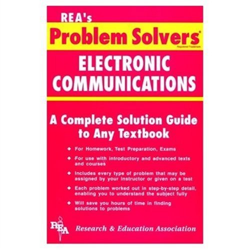 Electronic Communications Problem Solver (Problem Solvers Solution Guides),New