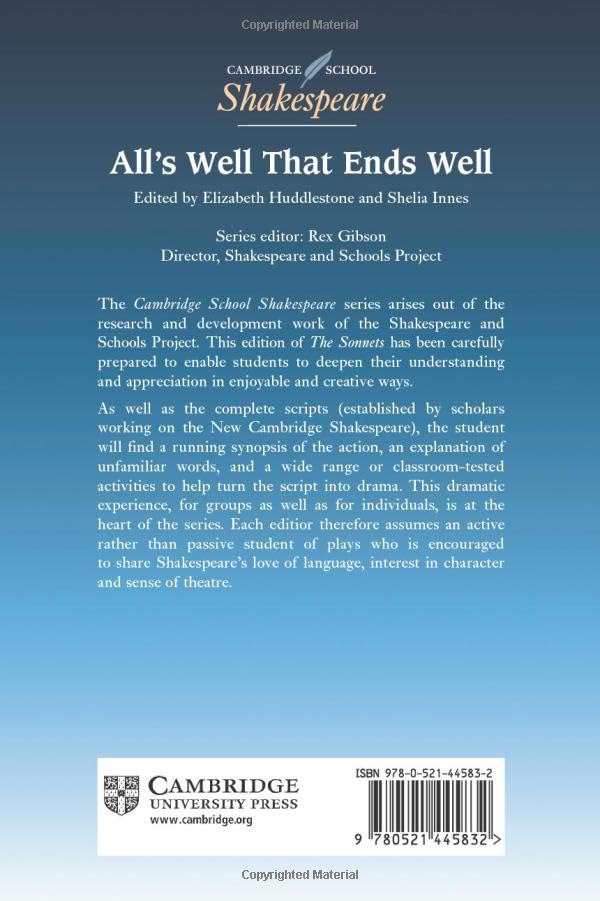 All's Well that Ends Well (Cambridge School Shakespeare),Used