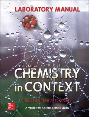 Laboratory Manual Chemistry in Context,Used