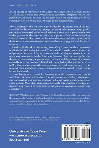 At The Crossroads Of The Earth And The Sky: An Andean Cosmology (Llilas Latin American Monograph Series),Used