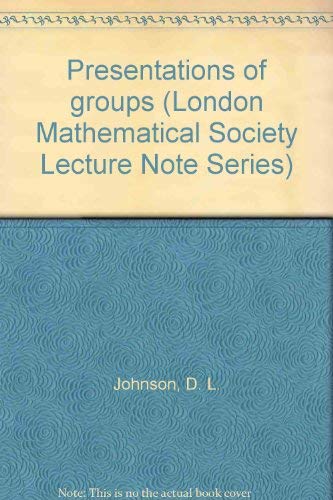 Presentation of Groups (London Mathematical Society Lecture Note Series, No. 22),Used