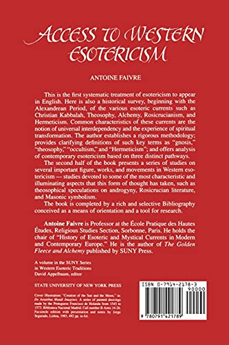 Access to Western Esotericism (Suny Series, Western Esoteric Traditions) (Suny Series in Western Esoteric Traditions),Used