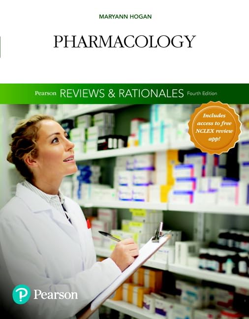 Pearson Reviews & Rationales: Pharmacology with Nursing Reviews & Rationales (Pearson Nursing Reviews & Rationales),Used