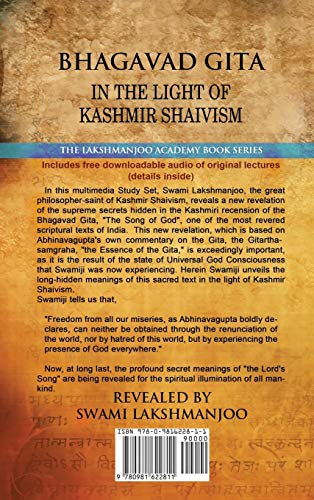 Bhagavad Gita: In the Light of Kashmir Shaivism,Used