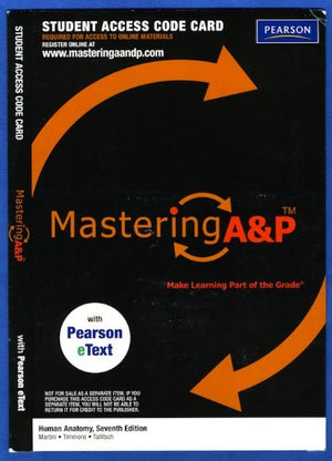 MasteringA&P with Pearson eText  Valuepack Access Card  for Human Anatomy (ME Component),Used