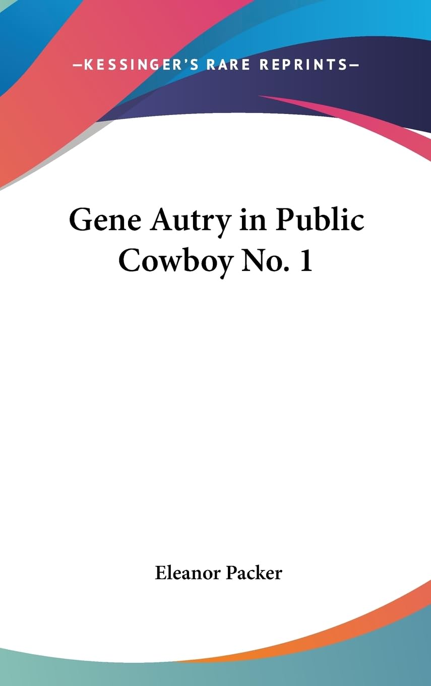 Gene Autry In Public Cowboy No. 1,Used