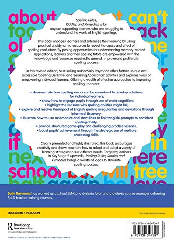 Spelling Rules, Riddles and Remedies: Advice and Activities to Enhance Spelling Achievement for All,Used