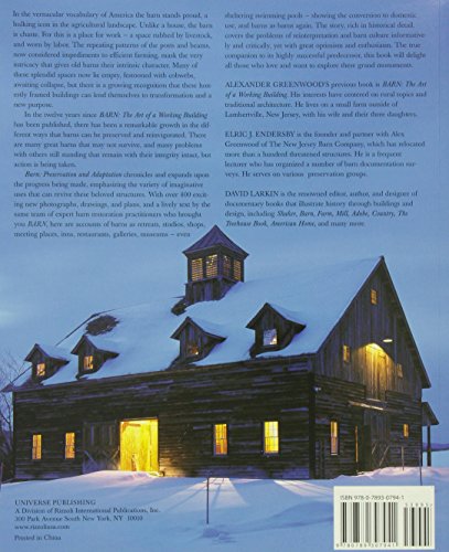 Barn: Preservation & Adaptation The Evolution of a Vernacular Icon,Used