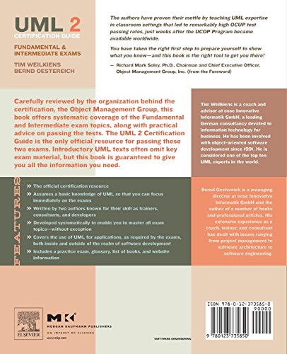 UML 2 Certification Guide: Fundamental and Intermediate Exams (The MK/OMG Press),Used