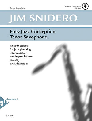 Easy Jazz Conception  Tenor Saxophone: 15 Solo Etudes for Jazz Phrasing, Interpretation, and Improvisation (English/German Lan,Used