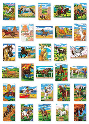 Creative Haven Horses Color by Number Coloring Book (Creative Haven Coloring Books),Used