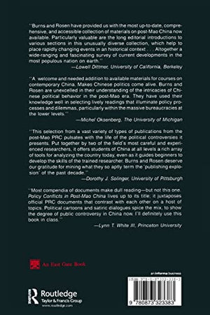 Policy Conflicts in PostMao China: A Documentary Survey with Analysis,Used