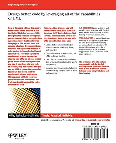 Enterprise Java and UML, Second Edition,Used