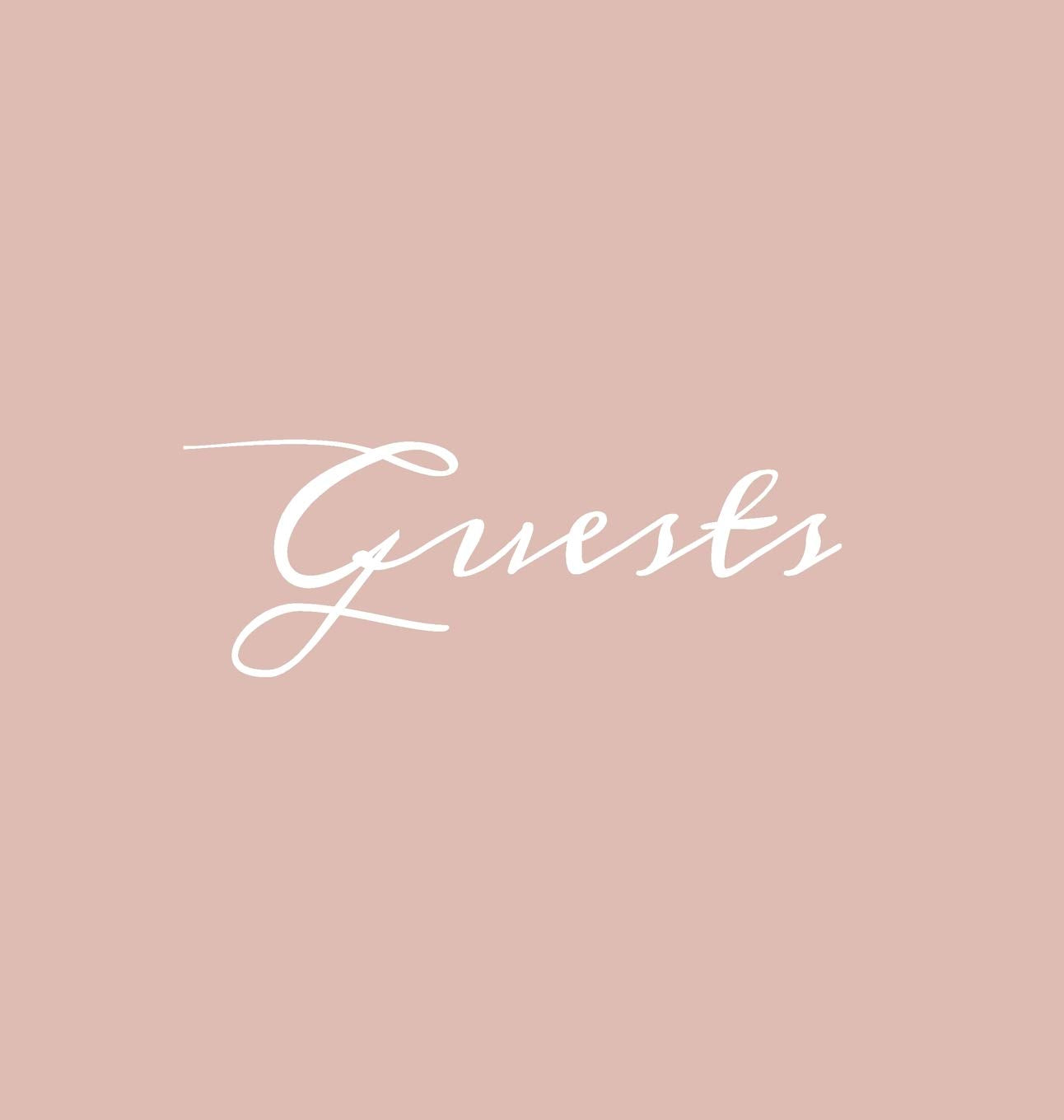 Guests Hardcover Guest Book: Blush Pink Guestbook Blank No Lines 64 Pages Keepsake Memory Book Sign In Registry for Visitors Com,Used
