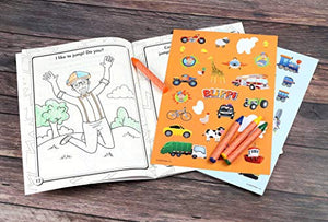 Blippi: I Like That! Coloring Book with Crayons: Blippi Coloring Book with Crayons (Color & Activity with Crayons),New