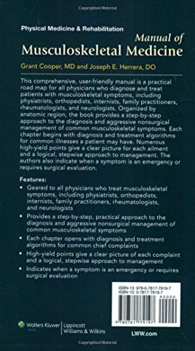 Manual of Musculoskeletal Medicine,Used